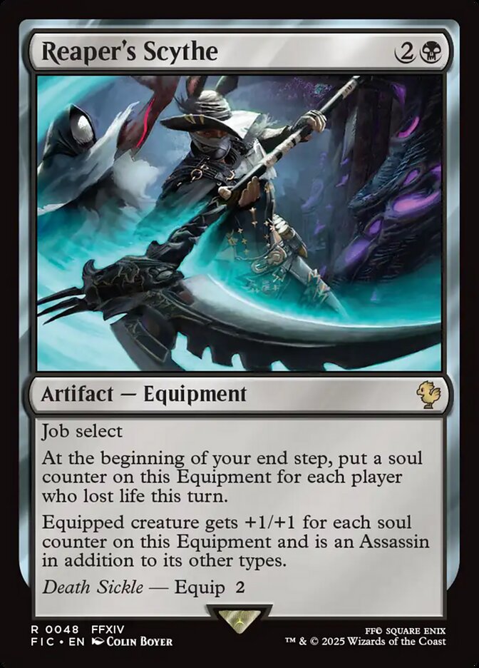 Magic-kaart Reaper's Scythe FIC-48 uit Final Fantasy Commander (Rare)