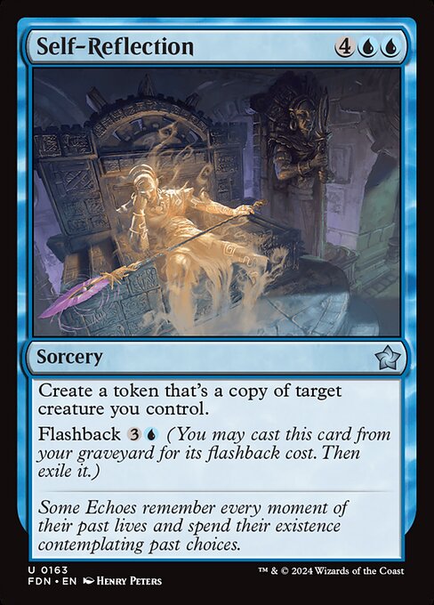 Self-Reflection – Magic: The Gathering Foundations (FDN-163) Magic: The Gathering card