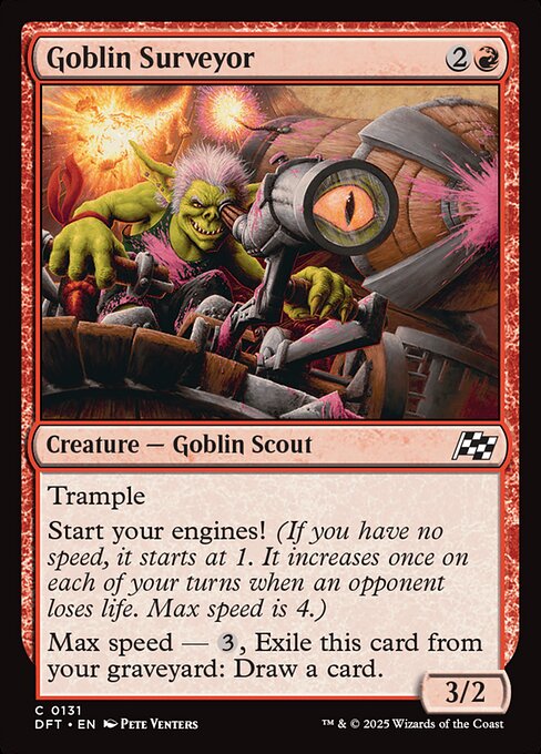 Goblin Surveyor – Aetherdrift (DFT-131) Magic: The Gathering card