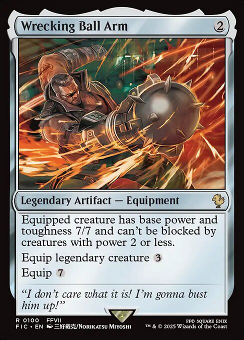 Wrecking Ball Arm – Final Fantasy Commander (FIC-100) Magic: The Gathering card | LC-REM-20260804-15339707105612-e1f16620-08d6-49bd-9f75-d89ae46bfd1f