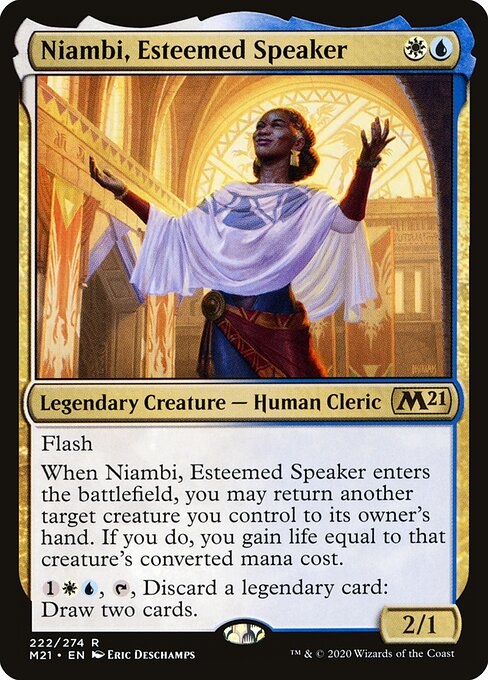 Niambi, Esteemed Speaker – Core 2021 (M21-222) Magic: The Gathering card