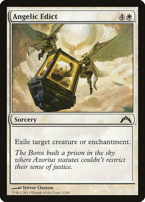 Angelic Edict – Gatecrash (GTC-2) Magic: The Gathering card Hauptbild