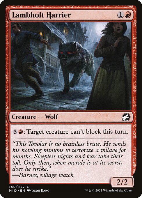 Lambholt Harrier – Innistrad: Midnight Hunt (MID-145) Magic: The Gathering card