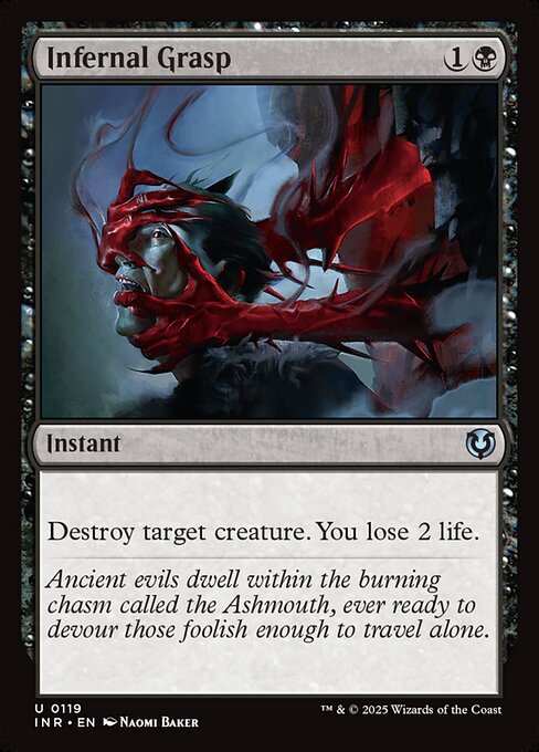 Infernal Grasp – Innistrad Remastered (INR-119) Magic: The Gathering card Imagen principal del producto