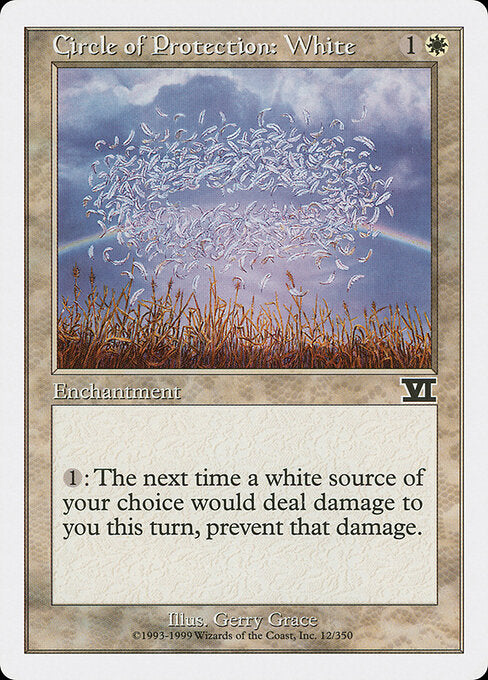Circle of Protection: White – Classic Sixth Edition (6ED-12) Magic: The Gathering card | LC-REM-20260804-15339975016780-e2b7a978-692e-4015-9b90-e51ee98c5e3e