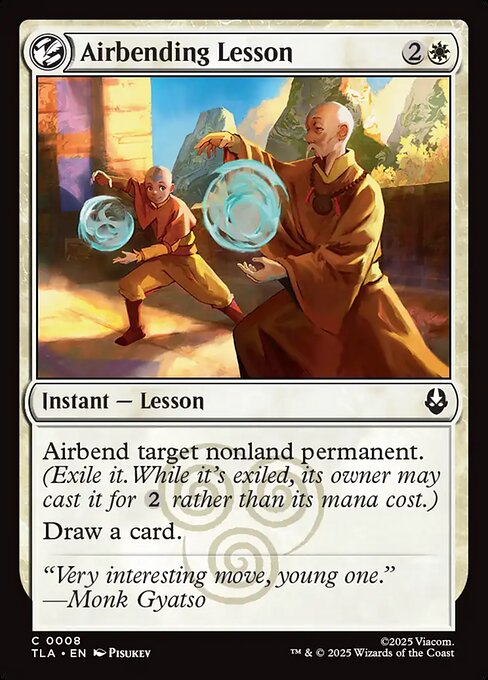 Airbending Lesson – Avatar: The Last Airbender (TLA-8) Magic: The Gathering card Immagine principale del prodotto
