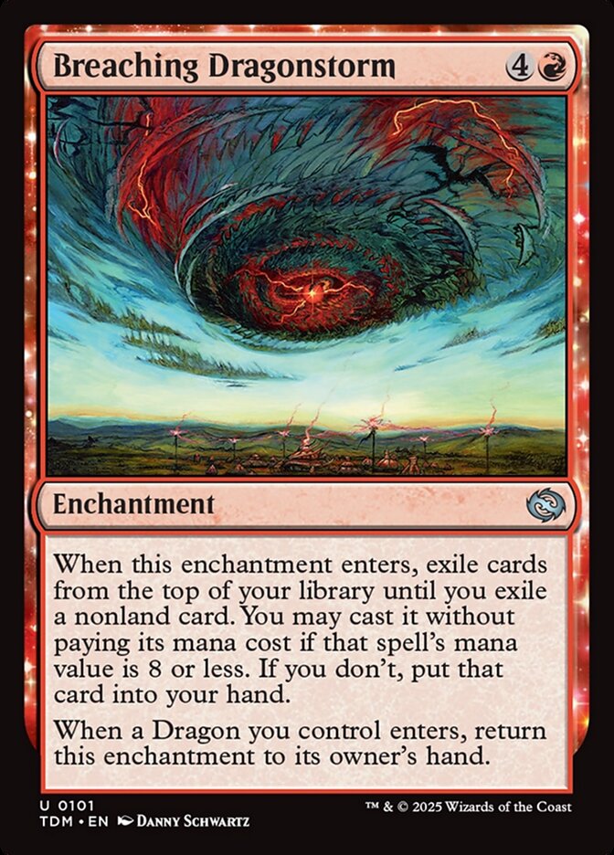 Magic-kaart Breaching Dragonstorm TDM-101 uit Tarkir: Dragonstorm (Uncommon)
