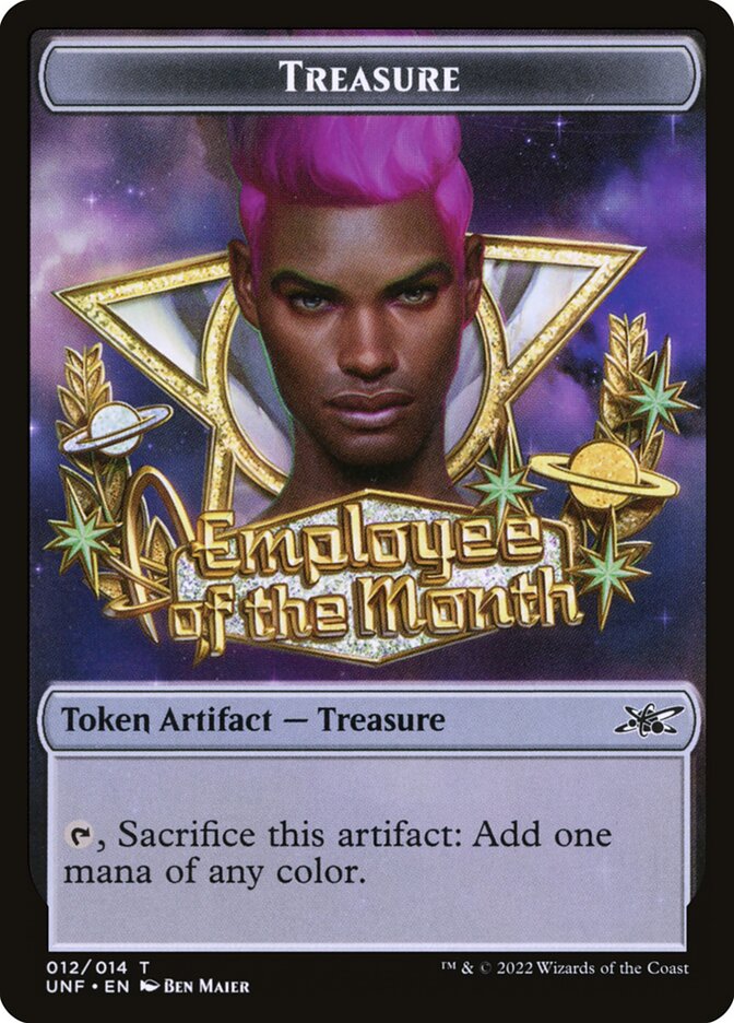 Magic-kaart Treasure Token // Squirrel Token XUNF-T 12/8 uit Unfinity: Extras (Token)