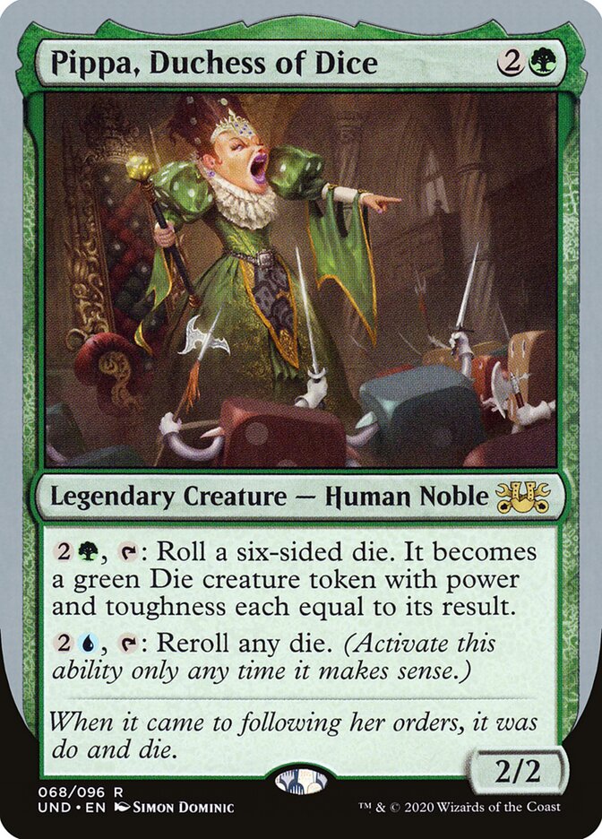Magic-kaart Pippa, Duchess of Dice UND-68 uit Unsanctioned (Rare)