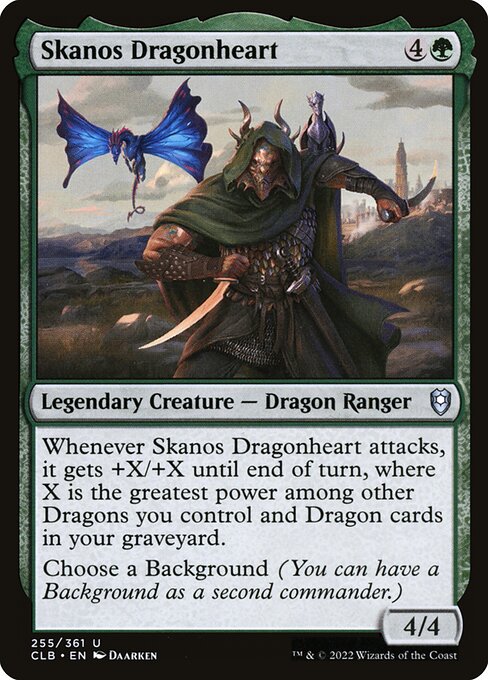 Skanos Dragonheart – Commander Legends: Battle for Baldur's Gate (CLB-255) Magic: The Gathering card Imagen principal del producto
