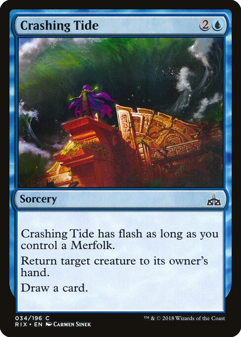 Crashing Tide – Rivals of Ixalan (RIX-34) Magic: The Gathering card | LC-REM-20260804-15151290843468-e312980a-7b3c-43f8-81cf-53ff818cea30