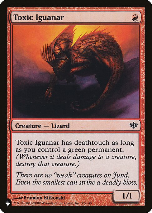 Toxic Iguanar – The List (PLST-CON-72) Magic: The Gathering card | LC-REM-20260804-15151557345612-e35c2c19-2cd0-4e5e-87c7-4cab78e4a4f4