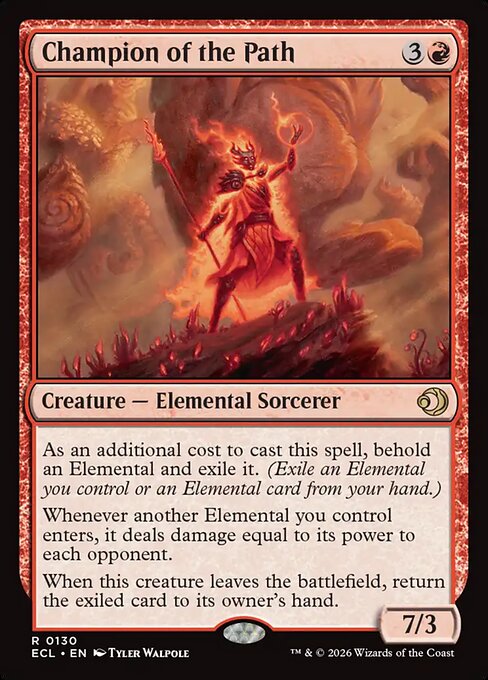 Champion of the Path – Lorwyn Eclipsed (ECL-130) Magic: The Gathering card
