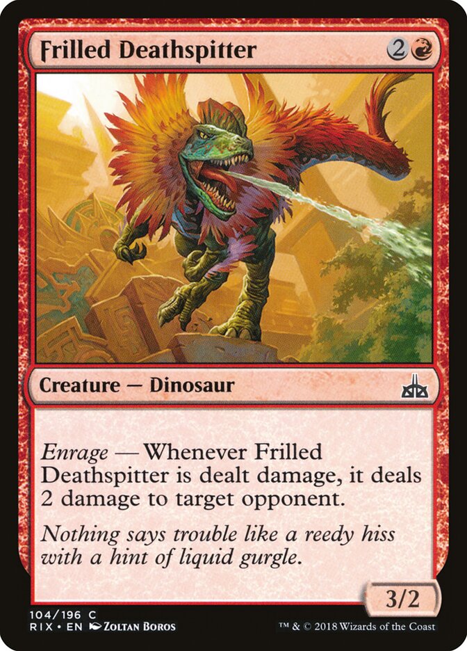 Frilled Deathspitter - Rivals of Ixalan (Common) [RIX-104]