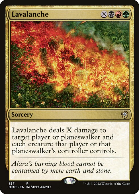 Lavalanche – Commander: Dominaria United (DMC-157) Magic: The Gathering card Main image