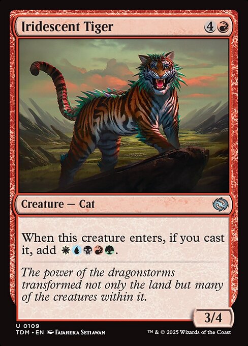 Iridescent Tiger – Tarkir: Dragonstorm (TDM-109) Magic: The Gathering card | LC-REM-20260804-15401910698316-e3abbc8b-2bf8-478e-a541-f8019d150054