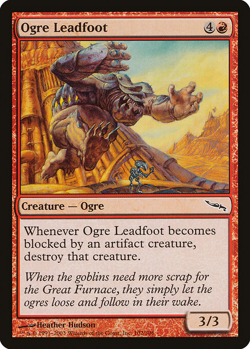 Ogre Leadfoot – Mirrodin (MRD-102) Magic: The Gathering card | LC-REM-20260804-15617496449356-e3c77744-3a86-46cf-9e0f-5a217a1c08b9