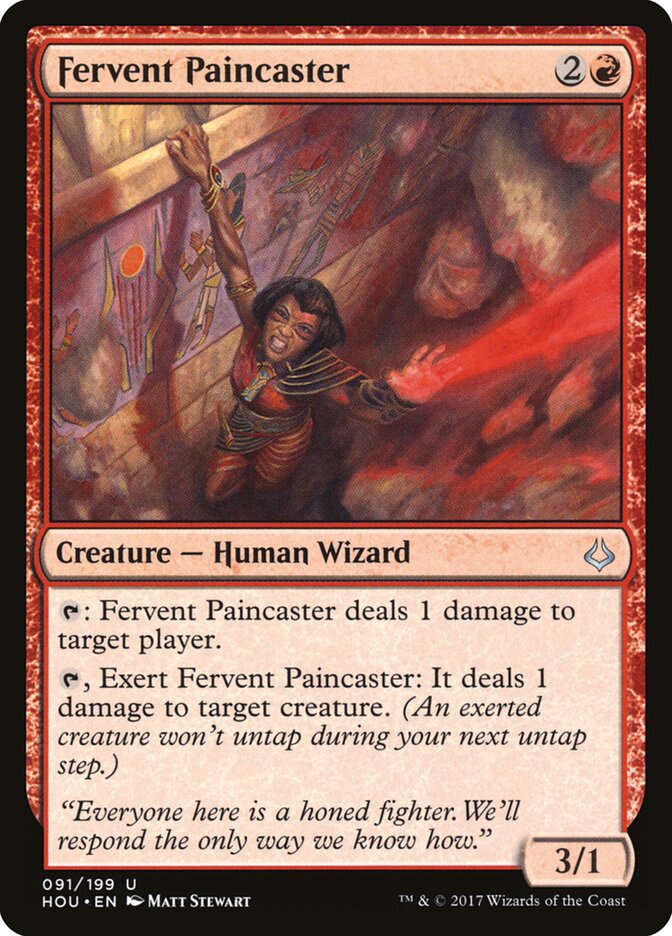 Fervent Paincaster - Hour of Devastation (Uncommon) [HOU-91]