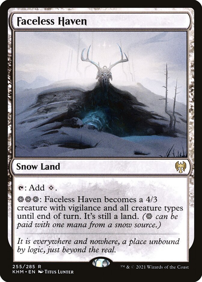 Magic-kaart Faceless Haven KHM-255 uit Kaldheim (Rare) Imagen principal del producto