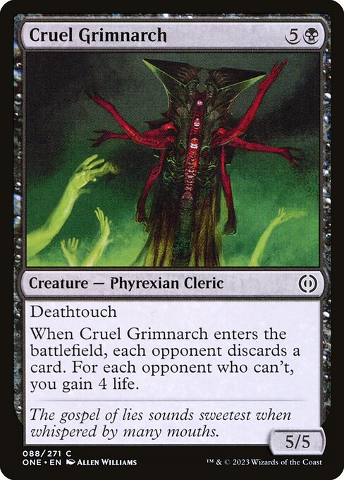 Cruel Grimnarch – Phyrexia: All Will Be One (ONE-88) Magic: The Gathering card | LC-REM-20260804-15573446164812-e3f571b5-ce50-4856-a151-fe6610d27bca