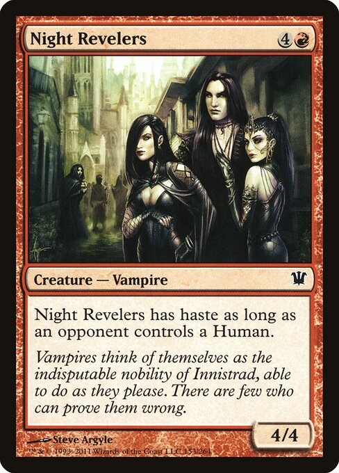 Night Revelers – Innistrad (ISD-153) Magic: The Gathering card