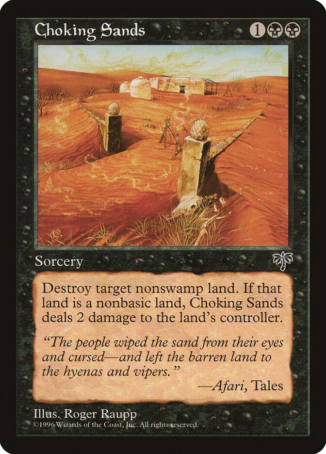 Magic-kaart Choking Sands MIR-113 uit Mirage (Common)