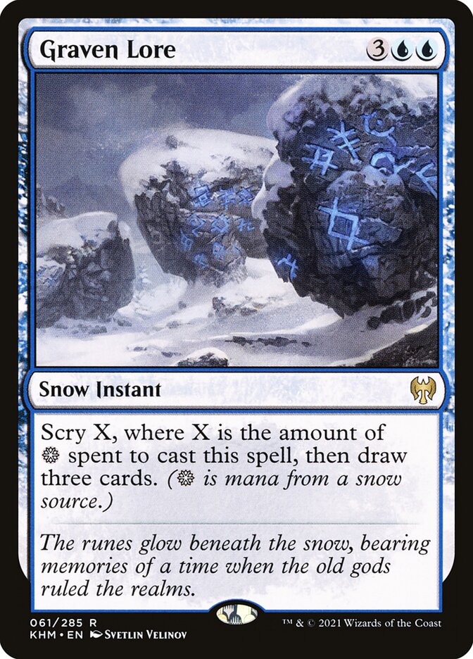 Magic-kaart Graven Lore KHM-61 uit Kaldheim (Rare)