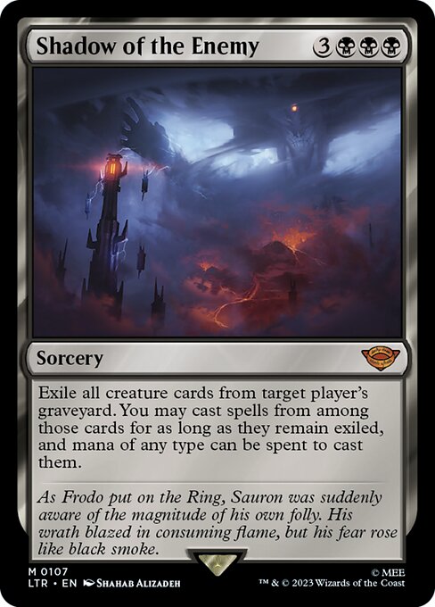 Shadow of the Enemy – The Lord of the Rings: Tales of Middle-earth (LTR-107) Magic: The Gathering card Immagine principale del prodotto