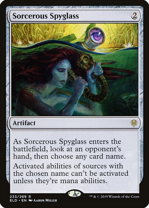 Sorcerous Spyglass – Throne of Eldraine (ELD-233) Magic: The Gathering card
