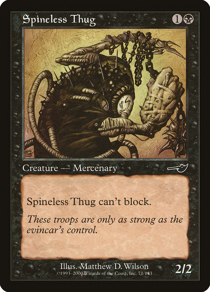 Spineless Thug - Nemesis (Common) [NEM-71] Main image