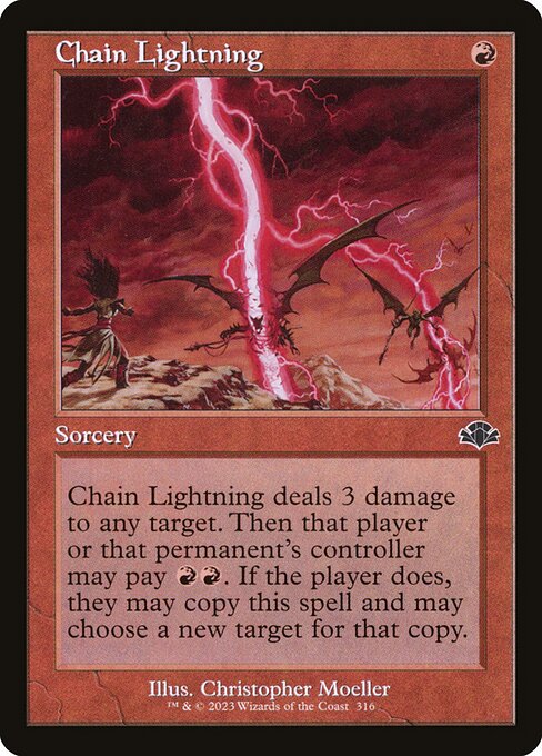Chain Lightning – Dominaria Remastered (DMR-316) Magic: The Gathering card | LC-REM-20260804-15151546302796-e4dfc299-0cf5-40ab-9f50-11408ff82282