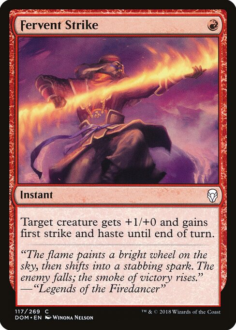 Fervent Strike – Dominaria (DOM-117) Magic: The Gathering card