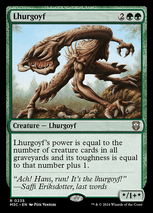 Lhurgoyf – Commander: Modern Horizons 3 (M3C-235) Magic: The Gathering card Immagine principale del prodotto