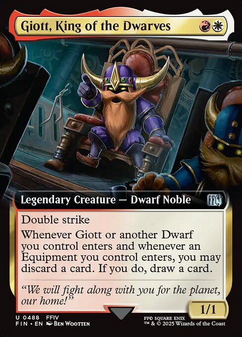 Giott, King of the Dwarves – Final Fantasy (FIN-488) Magic: The Gathering card | LC-REM-20260804-15543933829452-e5220843-4964-4abe-b397-a909be8ed8e0 Imagen principal del producto