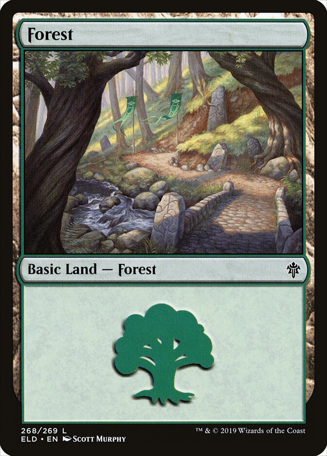 Forest (V.3) - Throne of Eldraine (Land) [ELD-268]
