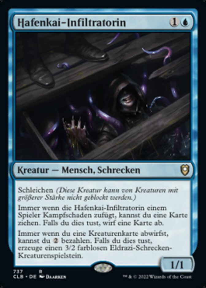 Magic-kaart Wharf Infiltrator CLB-737 uit Commander Legends: Battle for Baldur's Gate (Rare) Hauptbild