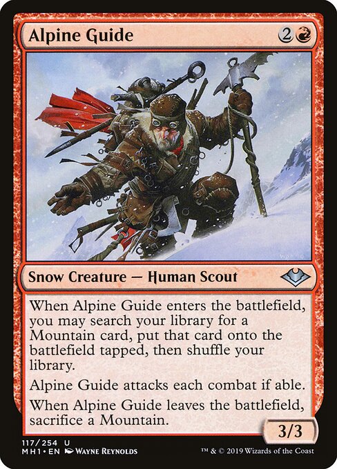 Alpine Guide – Modern Horizons (MH1-117) Magic: The Gathering card Image principale du produit