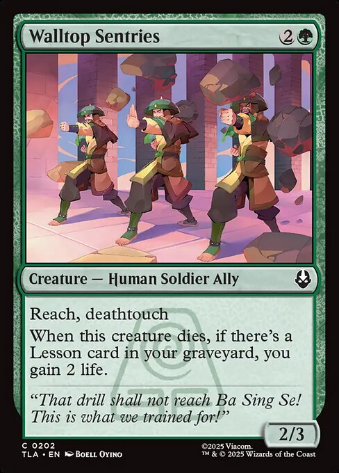 Walltop Sentries – Avatar: The Last Airbender (TLA-202) Magic: The Gathering card | LC-REM-20260804-15431424082252-e55f1c63-58f6-4e2b-aaeb-f2d5faca47a2