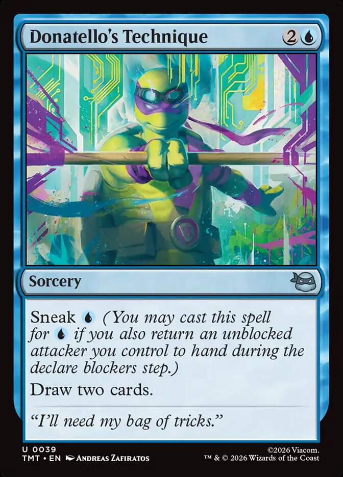 Magic-kaart Donatello's Technique TMT-39 uit Teenage Mutant Ninja Turtles (Uncommon)
