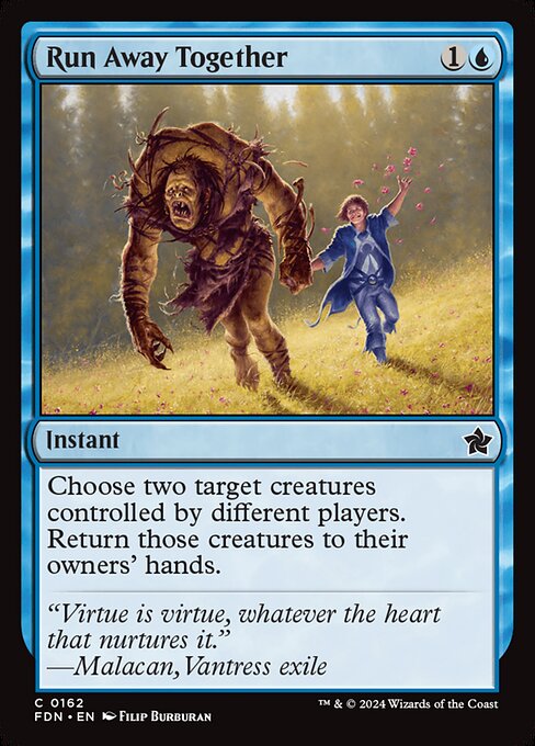 Run Away Together – Magic: The Gathering Foundations (FDN-162) Magic: The Gathering card