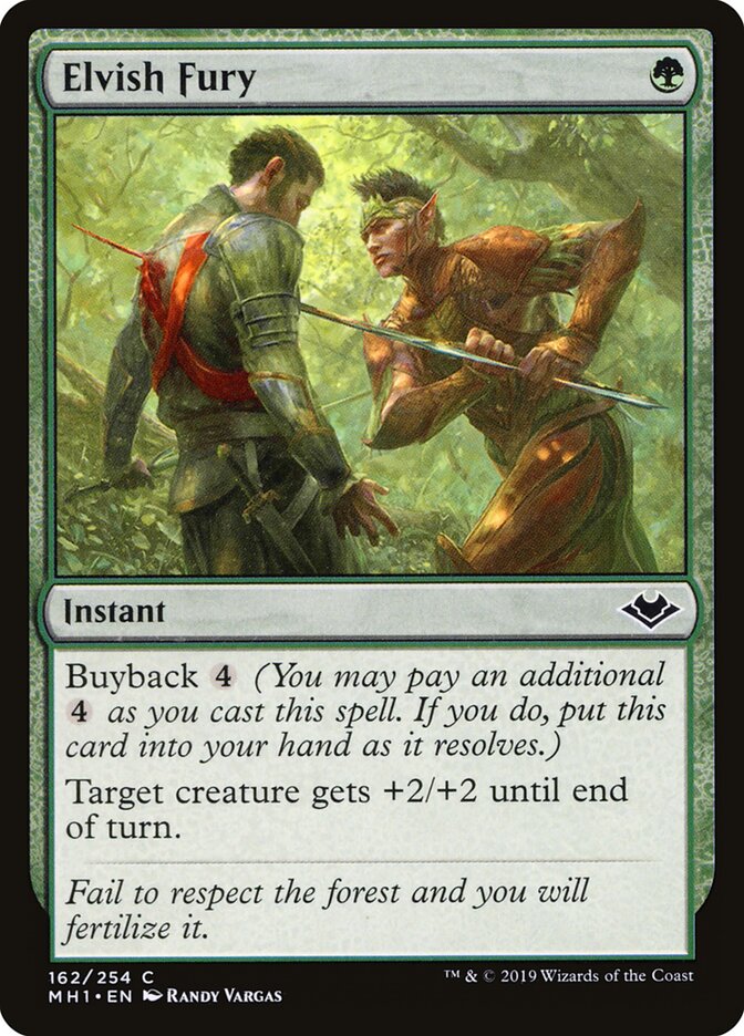Elvish Fury - Modern Horizons (Common) [MH1-162]