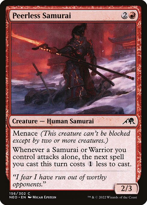 Peerless Samurai – Kamigawa: Neon Dynasty (NEO-156) Magic: The Gathering card | LC-REM-20260804-15610416300364-e5b2176d-8925-4474-9d3e-1c97192715fb Hauptbild