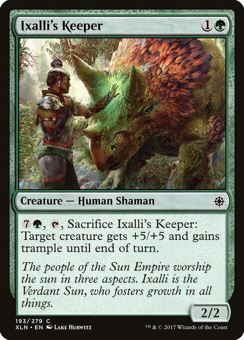 Ixalli's Keeper – Ixalan (XLN-193) Magic: The Gathering card