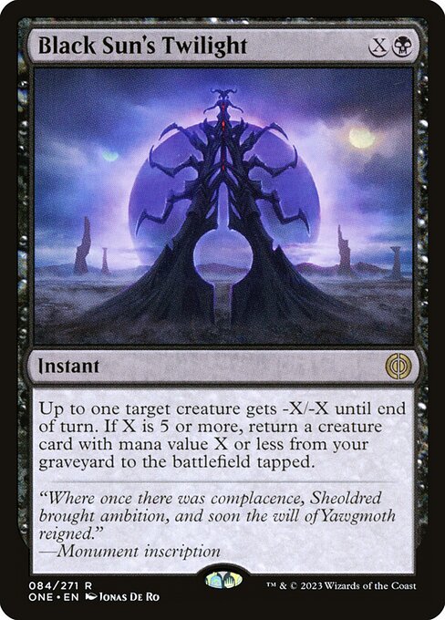 Black Sun's Twilight – Phyrexia: All Will Be One (ONE-84) Magic: The Gathering card