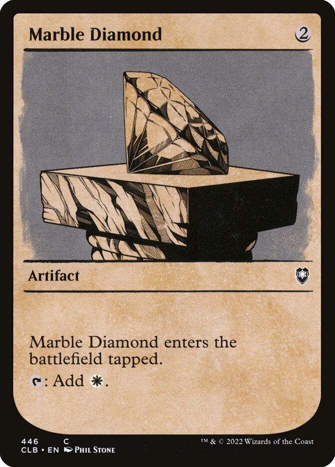 Magic-kaart Marble Diamond CLB-446 uit Commander Legends: Battle for Baldur's Gate (Common)