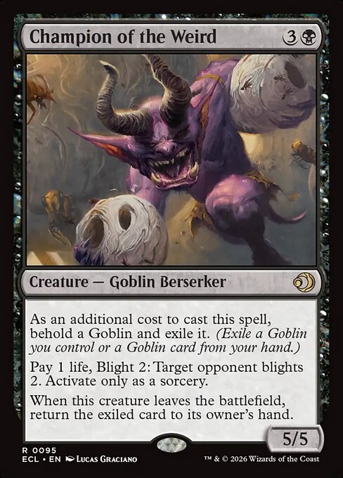 Champion of the Weird – Lorwyn Eclipsed (ECL-95) Magic: The Gathering card
