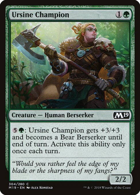 Ursine Champion – Core Set 2019 (M19-304) Magic: The Gathering card | LC-REM-20260804-15150882685260-e60b6c02-c1f1-4ab9-bd62-ae3b447a898f