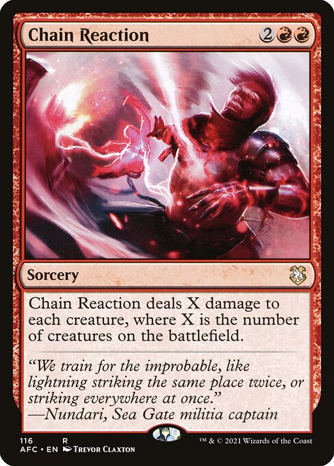 Chain Reaction – Forgotten Realms Commander (AFC-116) Magic: The Gathering card | LC-REM-20260804-15150849753420-e631b484-37a2-4532-b4da-f24ee03152f6