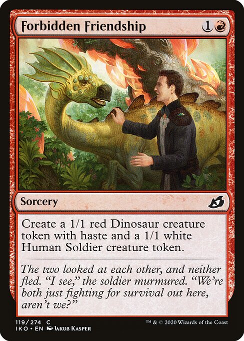 Forbidden Friendship – Ikoria: Lair of Behemoths (IKO-119) Magic: The Gathering card