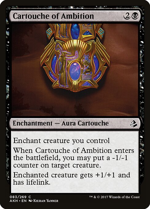 Cartouche of Ambition – Amonkhet (AKH-83) Magic: The Gathering card